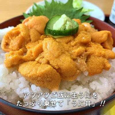 【予約・7月中旬～発送】三陸生うに　180g×2本　国立公園・田野畑村から(瓶入りミョウバン不使用)