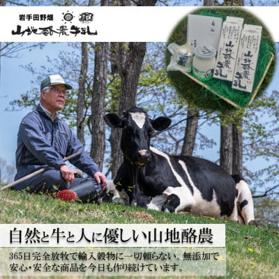 ～大自然で生まれ育った牛さんの恵～ 田野畑山地酪農乳製品詰合せ4品5点セット!