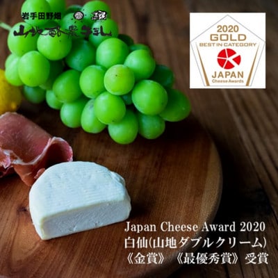 国内外で数々の賞を受賞した【白仙(はくせん)】山地ダブルクリーム　2個セット(140g×2個)