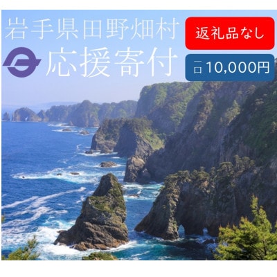 【返礼品なし】岩手県田野畑村を応援!返礼品なし応援寄付(1口10,000円)