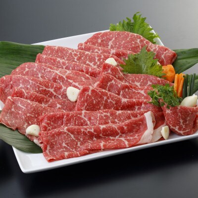 【毎月定期便】肥後の赤牛　すき焼き用　500g(山鹿市)全3回