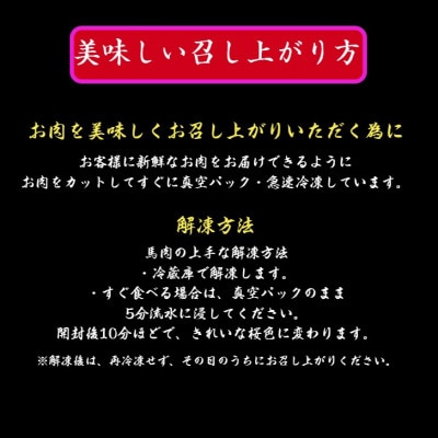 【毎月定期便】熊本馬刺し 赤身馬刺し500g全6回