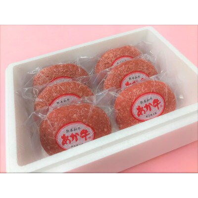 あか牛100%ハンバーグセット(あか牛ハンバーグ120g×6個)(山鹿市)