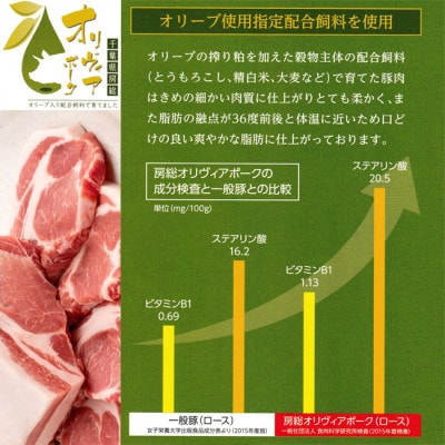 千葉県産房総オリヴィアポーク・ヒレ肉かつ・ソテー用　35g×6枚入り×2パック