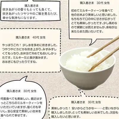【毎月定期便】ミルキークイーン 精米(白米)5kg 金賞・千葉大学共同研究米全6回