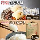 【令和6年産米】横芝光町産コシヒカリ10kg、生切り餅4パック(450g×4)横芝光町産もち米使用