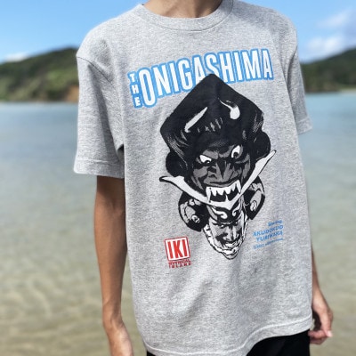 鬼凧 コミック Tシャツ1枚(大人用)3XLサイズ( 84 / 64 / 26 ) グレー