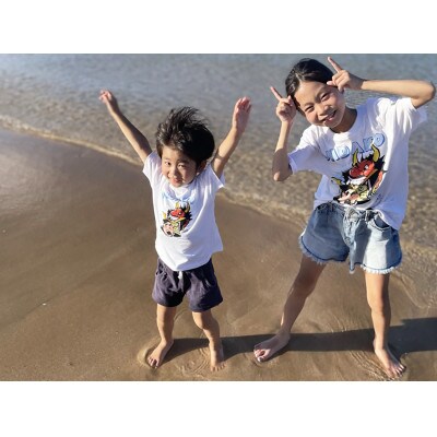 いきっこ ちびっこ おんだーこ Tシャツ(子供用)yXLサイズ×1枚
