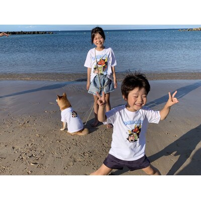 いきっこ ちびっこ おんだーこ Tシャツ(子供用)yXLサイズ×1枚