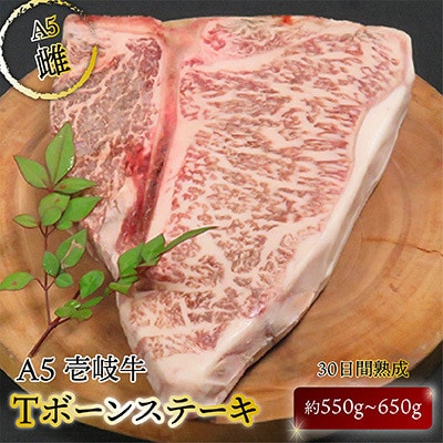 壱岐牛A5ランク 30日熟成Tボーンステーキ 約550g～650g