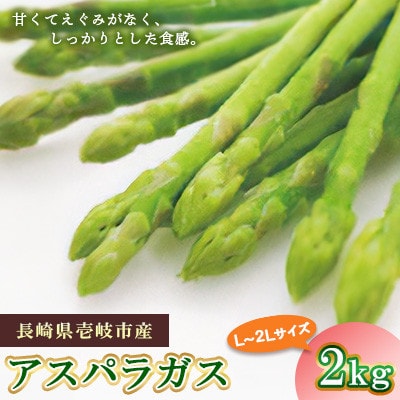 【壱岐産】アスパラガス 2kg(1kg×2)