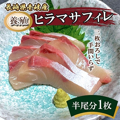 養殖ヒラマサフィレ(半尾分1枚:冷凍発送)