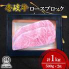 ロースブロック　1kg(500g×2箱)【株式会社イチヤマ】《壱岐市》