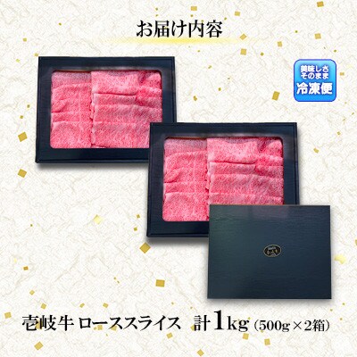 ロース　スライス　1kg(500g×2箱)【イチヤマ】《壱岐市》