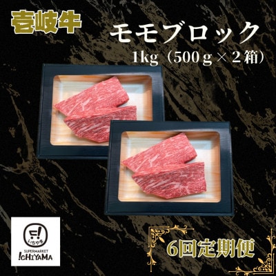 【毎月定期便】モモ ブロック 1kg(500g×2ブロック)全6回