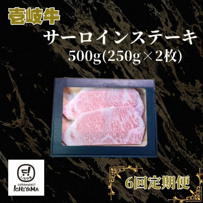 【毎月定期便】サーロインステーキ 500g(250g×2枚)全6回