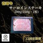 【毎月定期便】サーロインステーキ 500g(250g×2枚)全12回