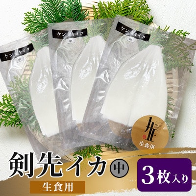 剣先イカ生食用中3枚入