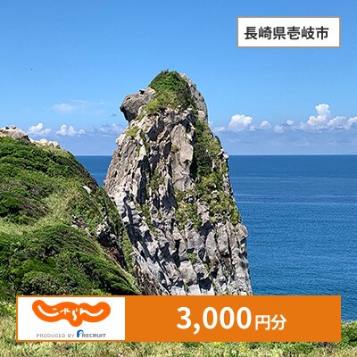 【じゃらんふるさと納税クーポン】 長崎県壱岐市でつかえる3,000円 クーポン