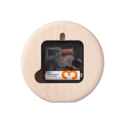 杉浦製陶のタイルと木の時計 TILE WOOD CLOCK 壁掛け・置き時計 『ペールイエロー』