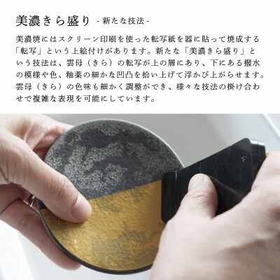 【美濃焼】MINO KIRA HASHIOKI(ミノキラハシオキ)4個セット　しゃもじ・梅ひねり