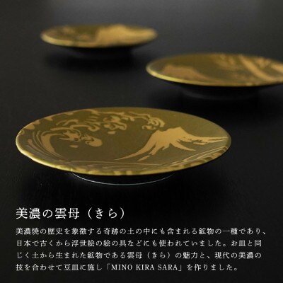 【美濃焼】MINO KIRA SARA(ミノキラザラ) 3枚セット 富士(美濃土産)