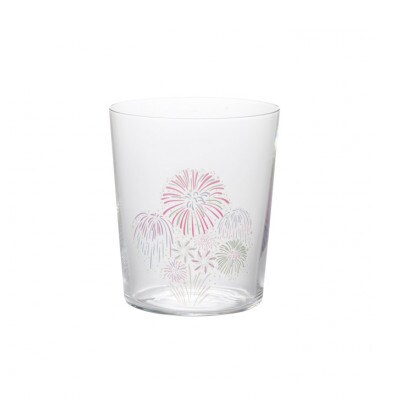 【温度で変化する器】薄手タンブラー(400ml)1個 『冷感花火』