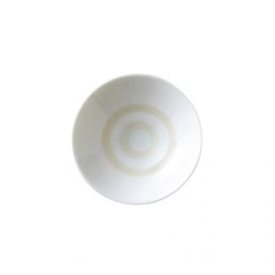 【温度で変化する器】【美濃焼】平盃(白) ペアセット 『冷感蛇の目』