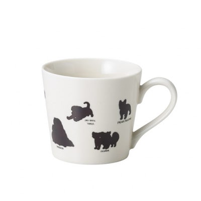 【温度で変化する器】【美濃焼】温感 犬 マグカップ 1個 『ゆる犬(1)』