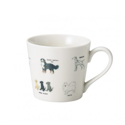 【温度で変化する器】【美濃焼】温感 犬 マグカップ 1個『ゆる犬(3)』