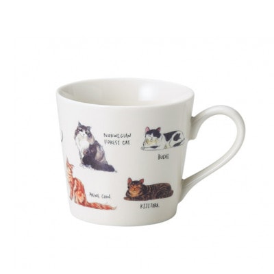 【温度で変化する器】【美濃焼】 温感 ネコマグカップ (2個) 『ゆる猫2』