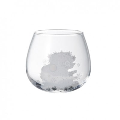 【温度で変化する器】ゆらゆらグラス(320ml)1個『冷感雪結晶』