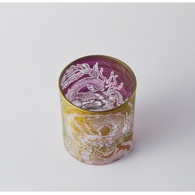 美濃輝璃妓 ロックグラス(300ml)1個『龍』 【コースター、木箱付き】