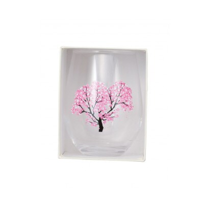 【温度で変化する器】フリーグラス(325ml)1個 『冷感桜』