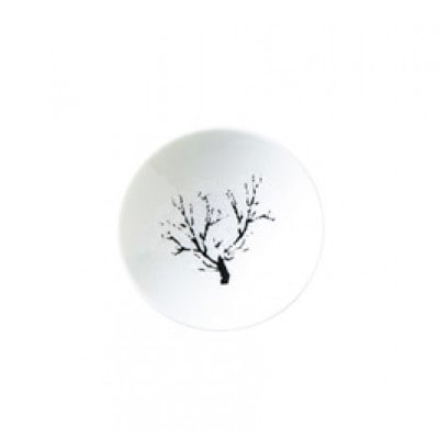 【温度で変化する器】【美濃焼】 平盃(白)1個 『冷感桜』