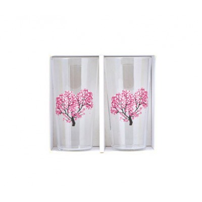 【温度で変化する器】タンブラー(360ml)ペアセット『冷感桜』