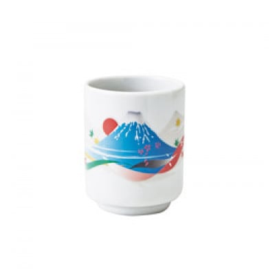 【温度で変化する器】【美濃焼】 湯呑 (2個) 『 富士山 』