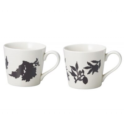 【温度で変化する器】【美濃焼】 温感 マグカップ (2個) ボタニカル 『青花』『果実』