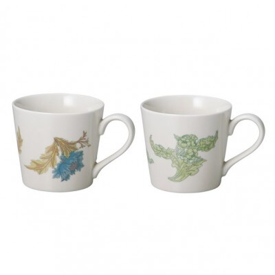 【温度で変化する器】【美濃焼】 温感 マグカップ (2個) ボタニカル 『青花』『皇帝』
