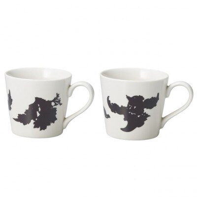 【温度で変化する器】【美濃焼】 温感 マグカップ (2個) ボタニカル 『青花』『皇帝』