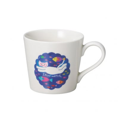 【温度で変化する器】【美濃焼】温感マグカップ『ねこ』1個