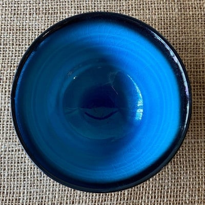 【令和7年産:精米】特別栽培米コシヒカリ(1.8kg)+【美濃焼】青輝貫入茶碗