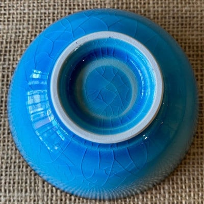 【令和7年産:玄米】特別栽培米コシヒカリ(2kg)+【美濃焼】青輝貫入茶碗