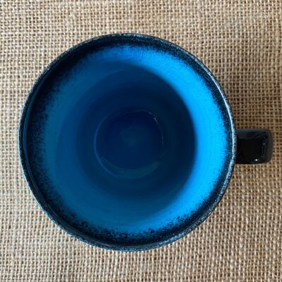 【令和7年産:精米】特別栽培米コシヒカリ(9kg)+【美濃焼】青輝貫入マグカップ(2個)