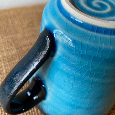 【令和7年産:精米】特別栽培米コシヒカリ(9kg)+【美濃焼】青輝貫入マグカップ(2個)