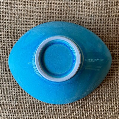 【令和7年産:精米】特別栽培米コシヒカリ(9kg)+【美濃焼】青輝貫入楕円小鉢(2個)