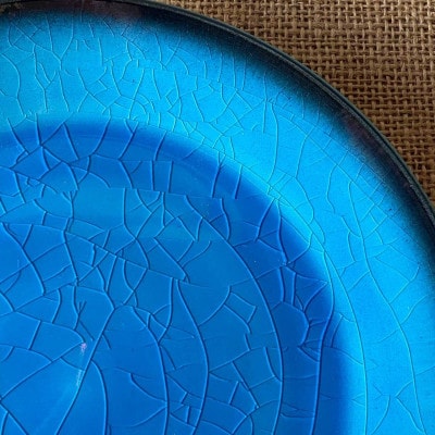 【令和7年産:精米】特別栽培米コシヒカリ(9kg)+【美濃焼】青輝貫入7寸皿