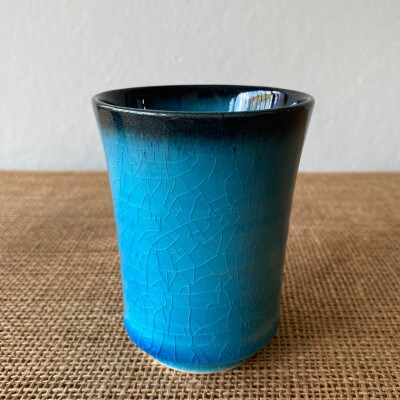 【令和7年産:精米】特別栽培米コシヒカリ(9kg)+【美濃焼】青輝貫入湯呑(2個)