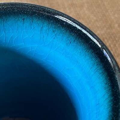 【令和7年産:玄米】特別栽培米コシヒカリ(10kg)+【美濃焼】青輝貫入湯呑(2個)