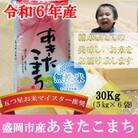 【令和6年産】【あきたこまち】【無洗米】お米マイスター推奨【盛岡市産】30kg